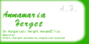 annamaria herget business card